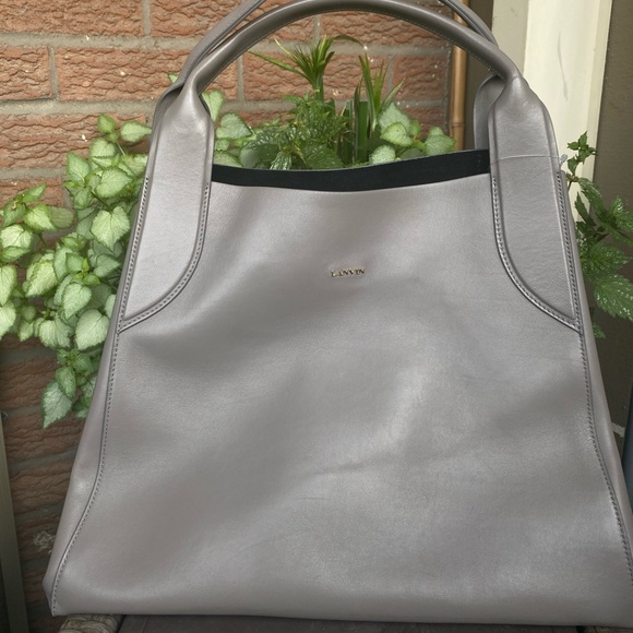 Lanvin Cabas Tote bag in light grey - Picture 10 of 11